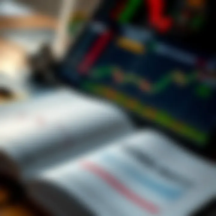 Open forex trading book with charts and currency symbols relevant to Kenya