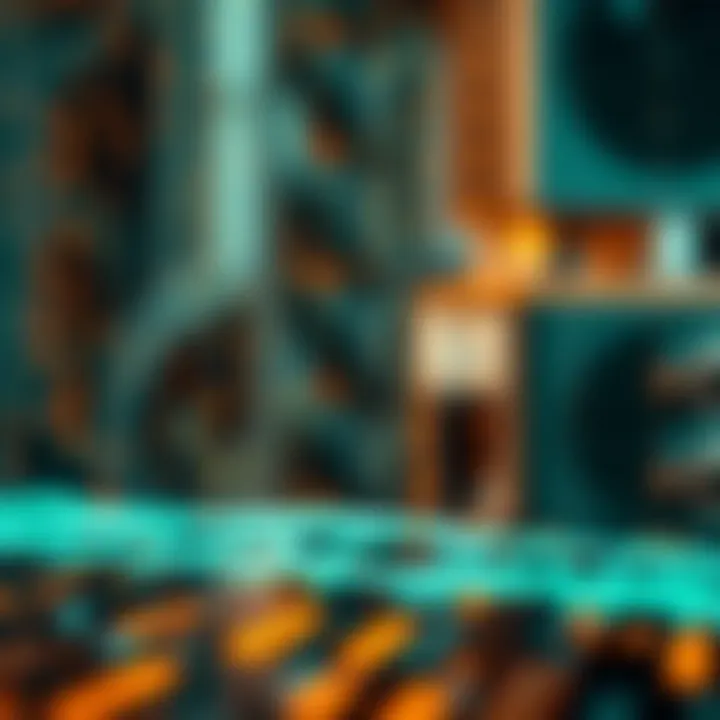 Visualization of binary data transmission through communication protocols showing data packets and flow