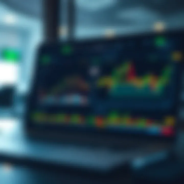 Digital trading platform interface showing binary options graphs and market data for Kenyan traders