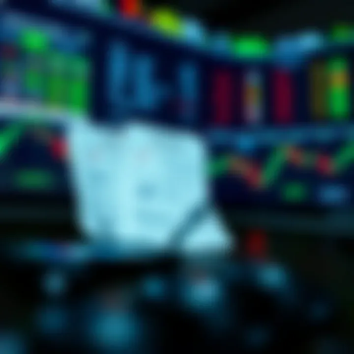 Conceptual illustration of regulatory documents and digital platforms associated with binary trading in Kenya