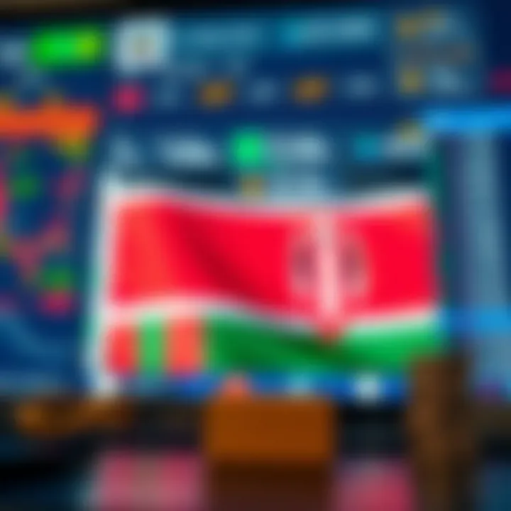 Secure trading environment with regulatory symbols and Kenyan flag in background