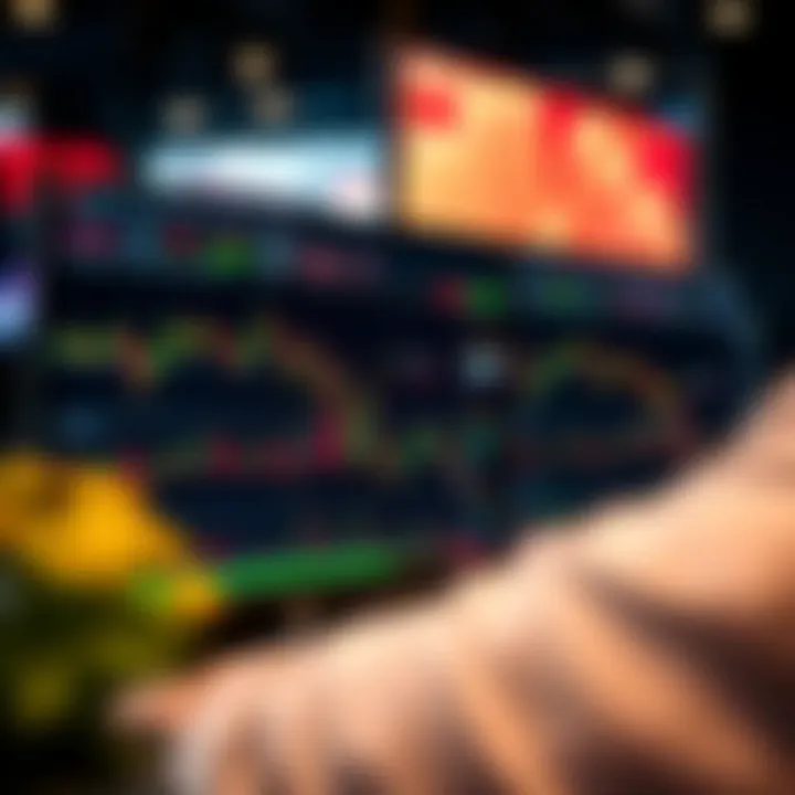 Forex trading dashboard displaying charts, risk metrics, and analysis tools