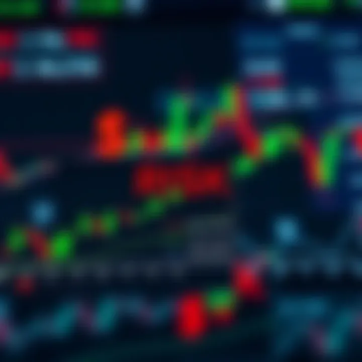 Graph illustrating risk management concepts with currency symbols and protective elements