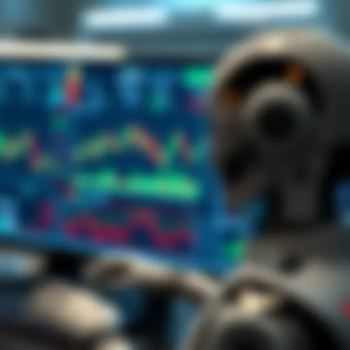 Digital interface showing automated forex trading signals and market trends