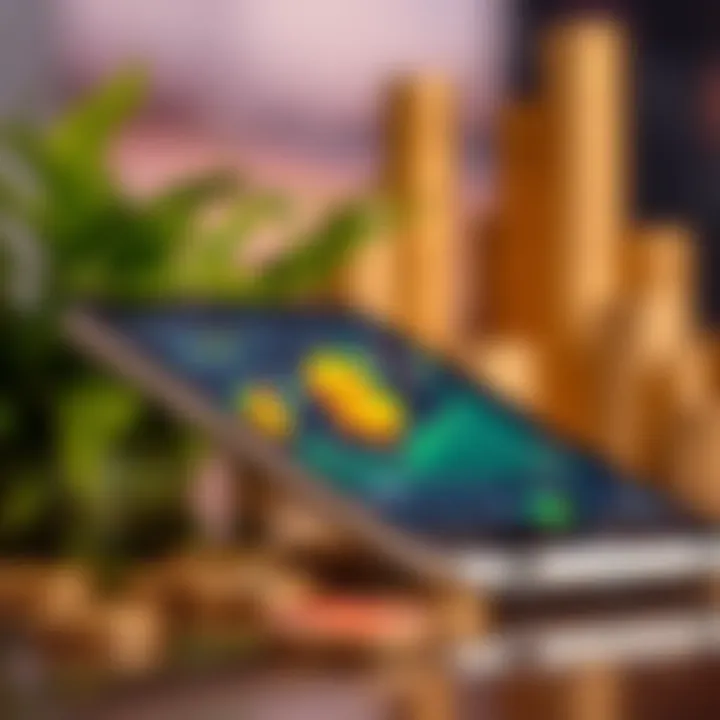 Strategies and Risk Management for Forex Trading in the Kenyan Market Illustration of mobile device with currency symbols and financial graphs representing trading strategy and risk management