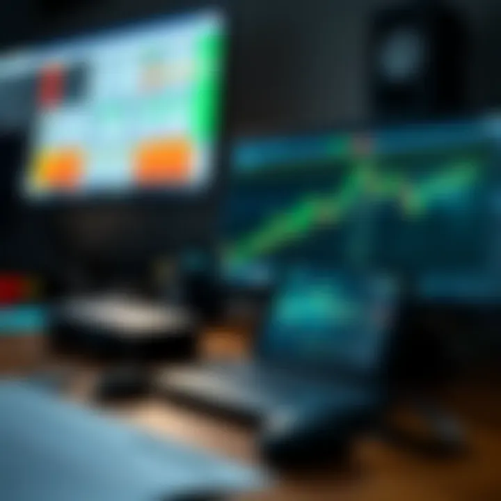 Technical workspace with software tools displaying binary data analysis results