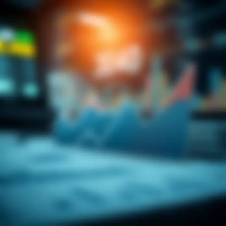 Graph showing financial growth and stability driven by effective risk management strategies