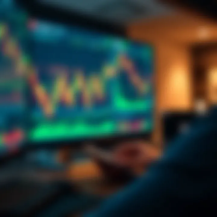 Illustration showing automated trading software analyzing financial charts and signals on a computer screen