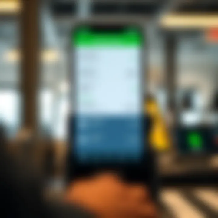 Interface of Binary Cashier application showing transaction options and digital wallet balance