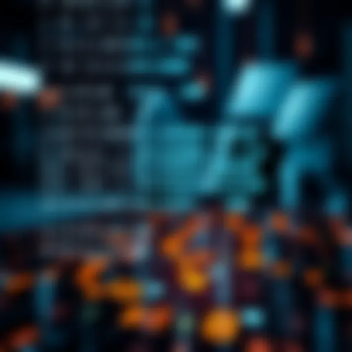 Binary Code Transforming into Digital Signals Conceptual graphic showing binary digits transforming into digital signals for computing