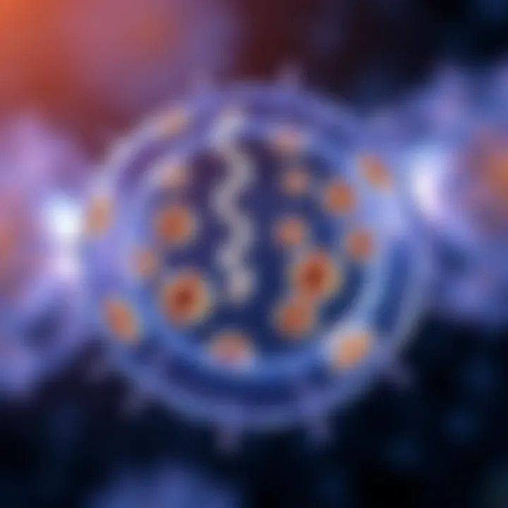 Diagram illustrating the stages of binary fission in a bacterial cell showing DNA replication and cell division