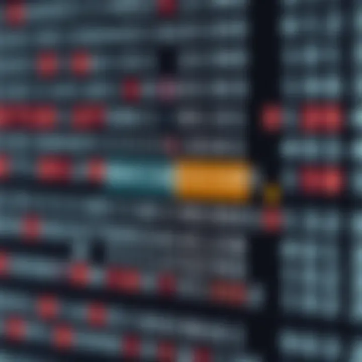 Diagram illustrating the binary search algorithm on a sorted array highlighting the midpoint and search direction.