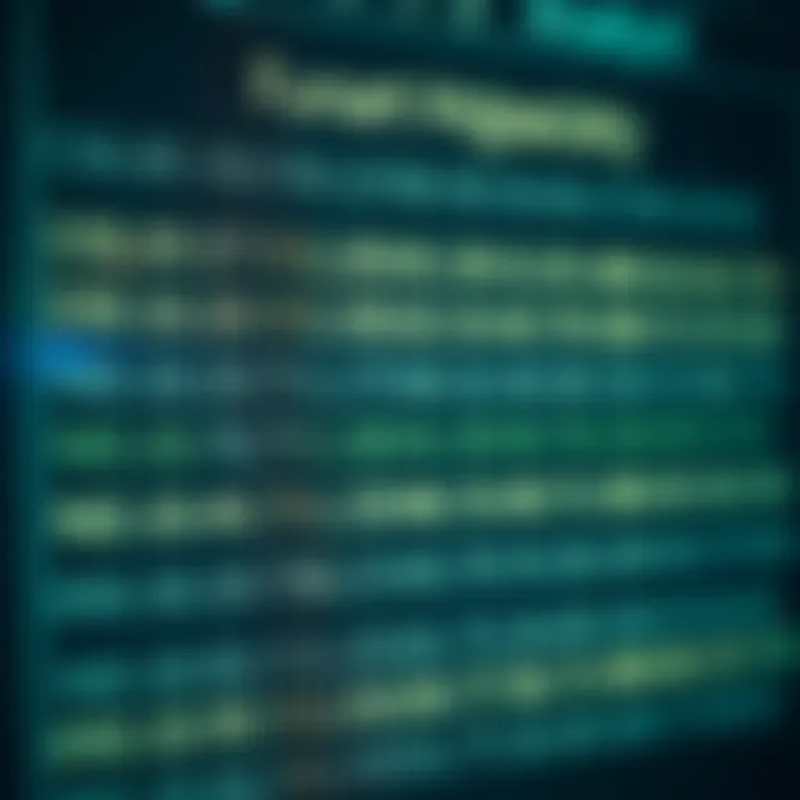 Example chart illustrating conversion of binary digits into hexadecimal symbols highlighting grouping technique