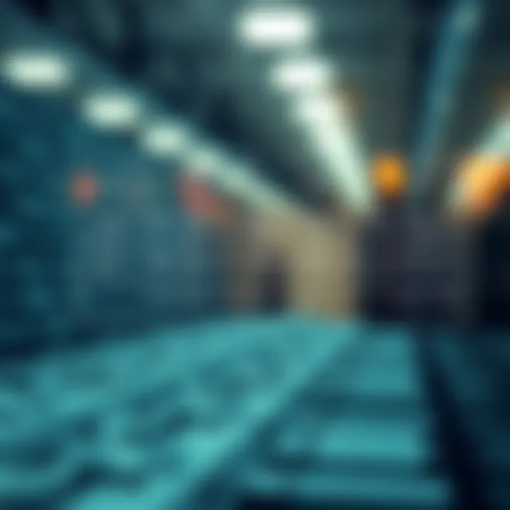 Diagram showing the basic structure of binary code and its translation into readable data