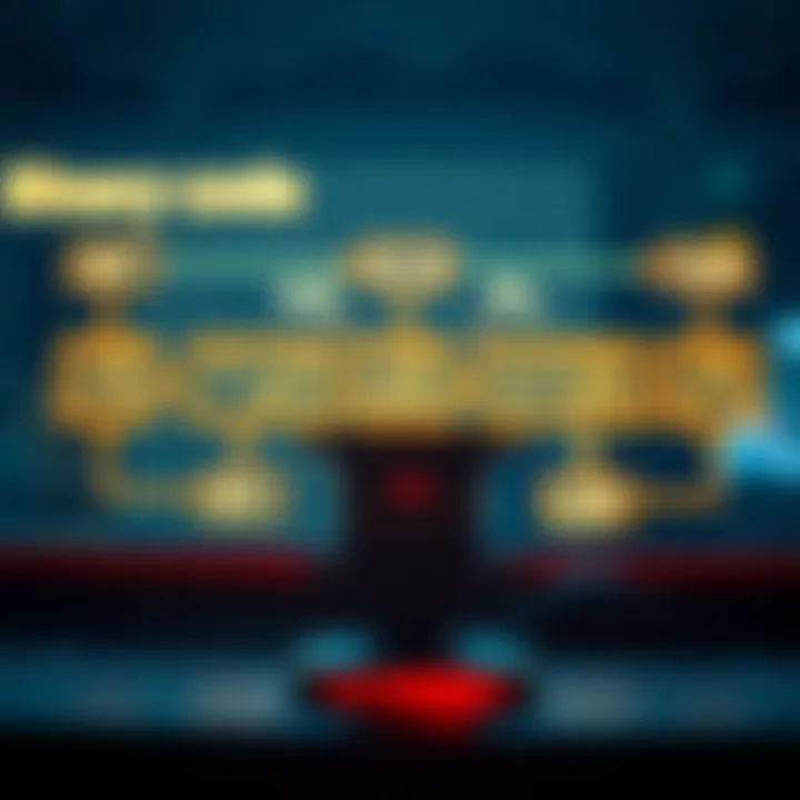 Diagram illustrating the binary code flow in a digital cashier system