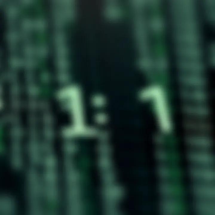 Illustration of a decimal number being broken down into powers of two for conversion