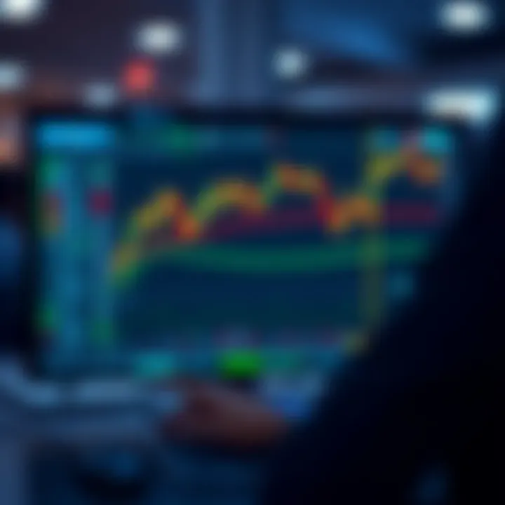 Interface of a forex binary trading platform highlighting key tools and analysis features