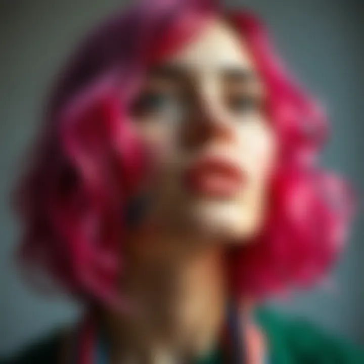 Abstract depiction of a person with vibrant colors symbolizing non-binary identity and respect