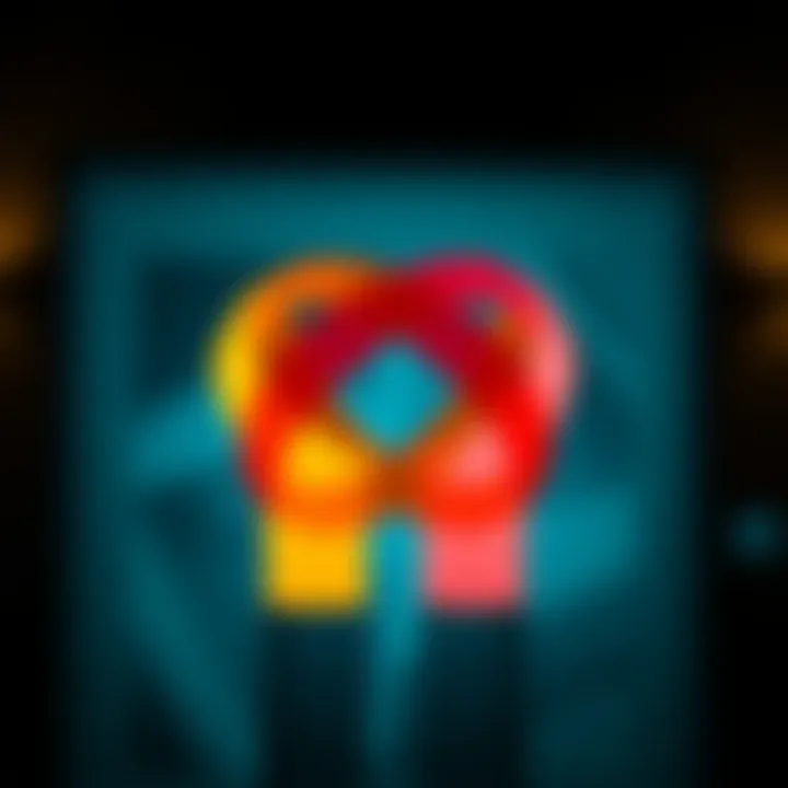 Symbolizing Inclusion and Respect in Society Abstract illustration of inclusion and respect with intertwined vibrant shapes symbolizing unity