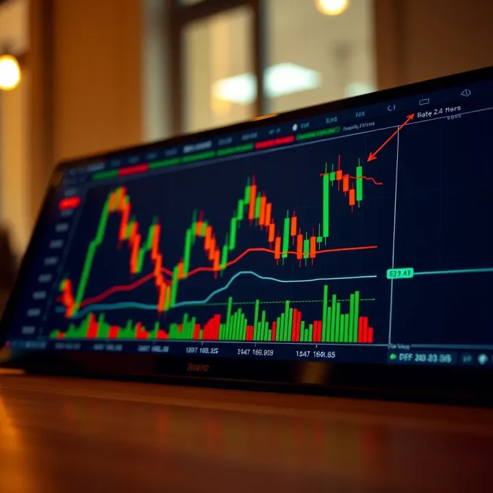 Chart displaying common bullish and bearish candlestick patterns with annotations