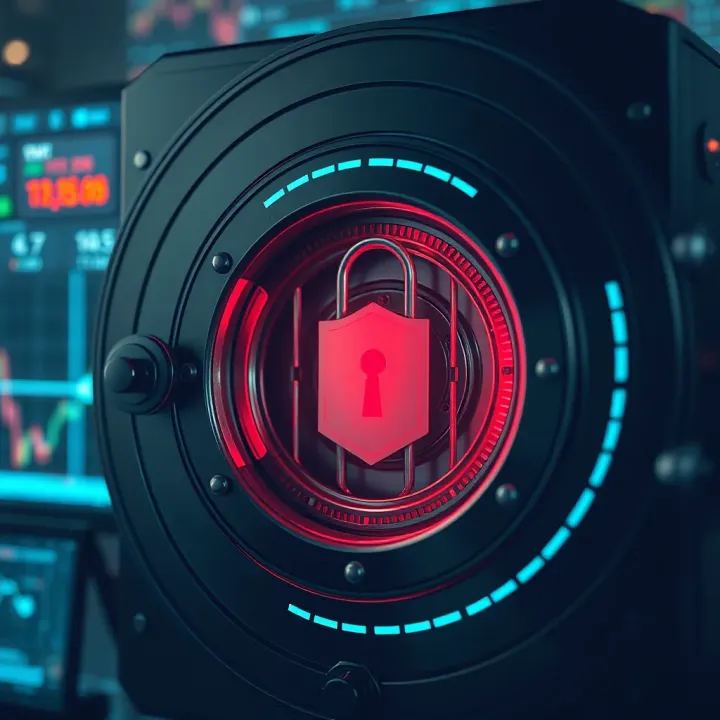 Secure digital vault symbolizing protection measures for cryptocurrency assets