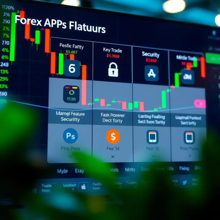 Comparison of features including fees, security, and mobile usability icons