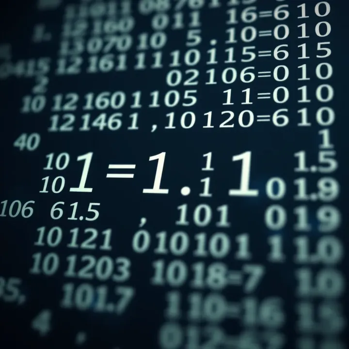 Diagram illustrating the conversion of a decimal number into binary format using division and remainders