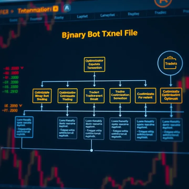 Flowchart depicting customization options and optimization techniques for Binary Bot XML files