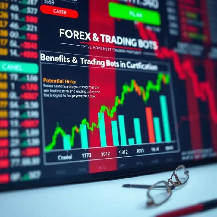 Graph showing benefits and potential risks associated with using forex trading bots in currency markets