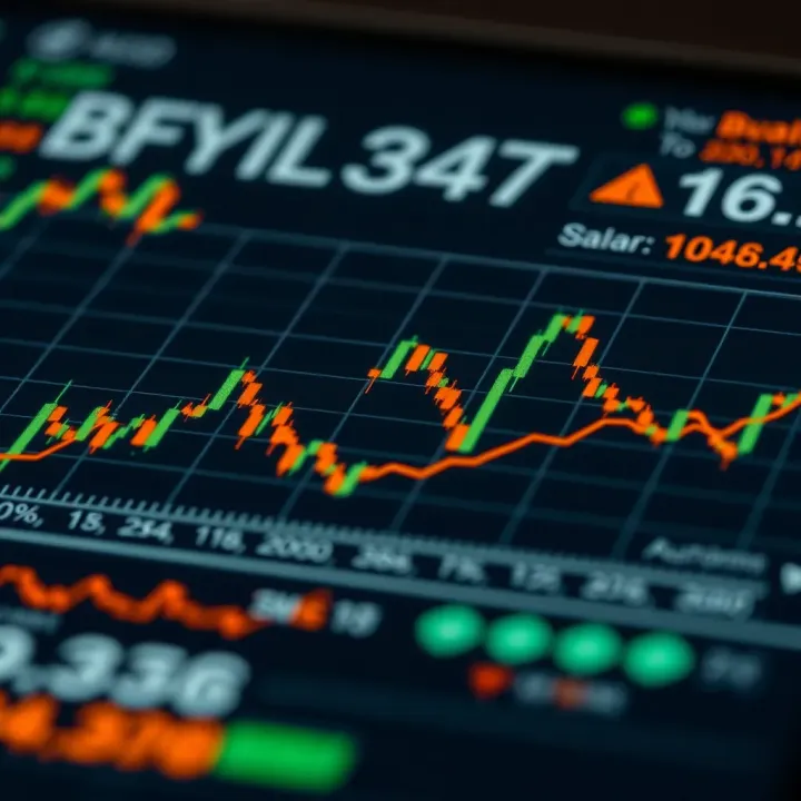 Graph showing currency exchange trends and market analysis for forex trading