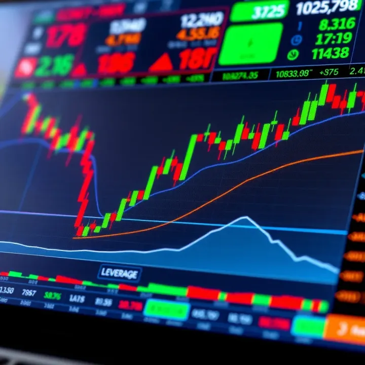 Visualization of global currency pairs with leverage indicators highlighting forex trading concepts