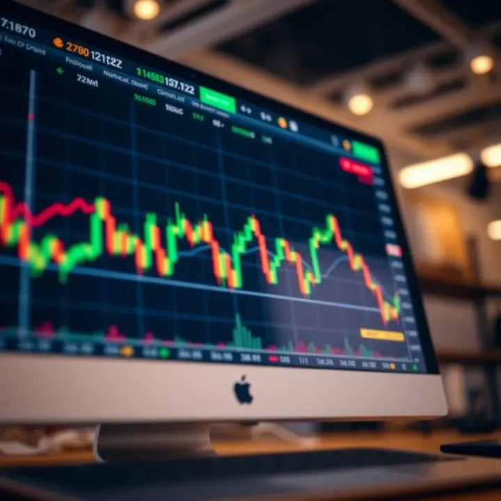 User interface of a forex trading platform displaying currency pairs and trading options