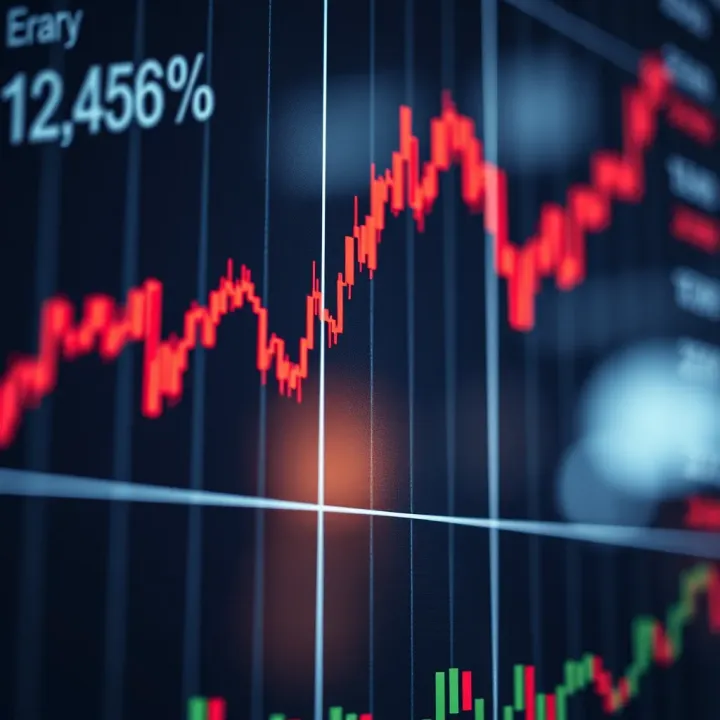 Currency Exchange Rate Trends in Forex Market Graph showing currency exchange rates movement in forex market