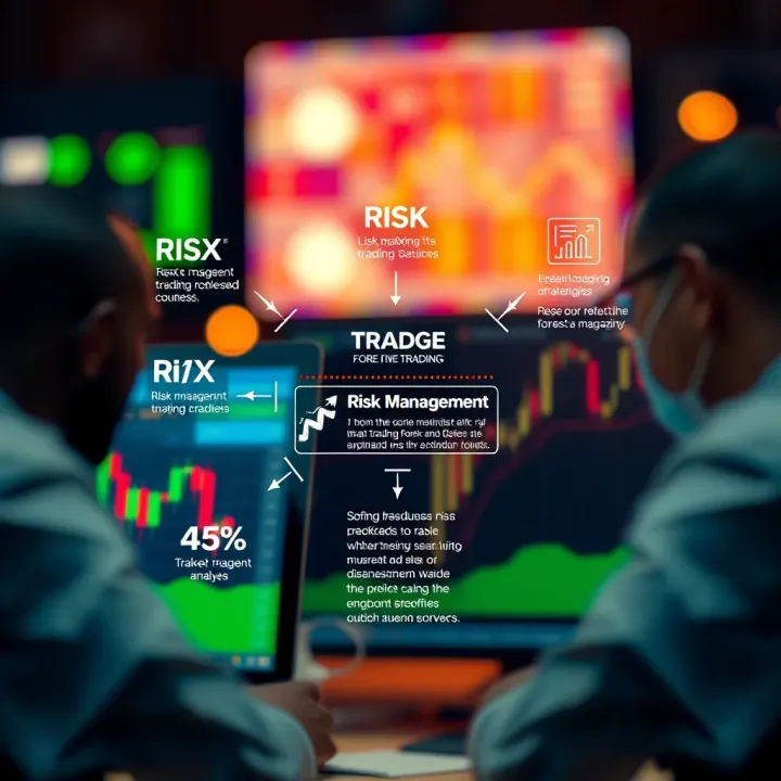 Diagram showing risk management strategies and forex trading tips in Kenya