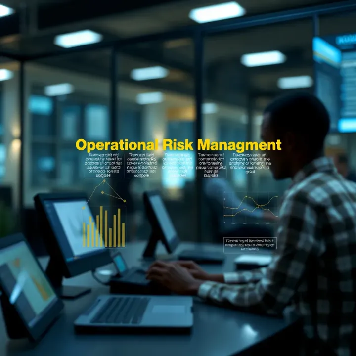 Visual representation of a technology-driven risk management framework integrating regulatory compliance and risk controls for Kenyan enterprises