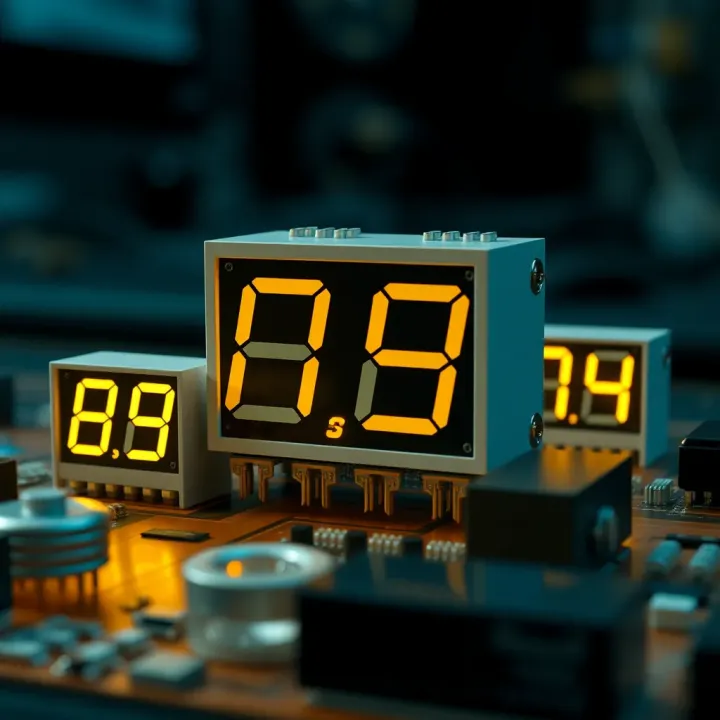 Visual representation of different types of binary counters used in digital electronics
