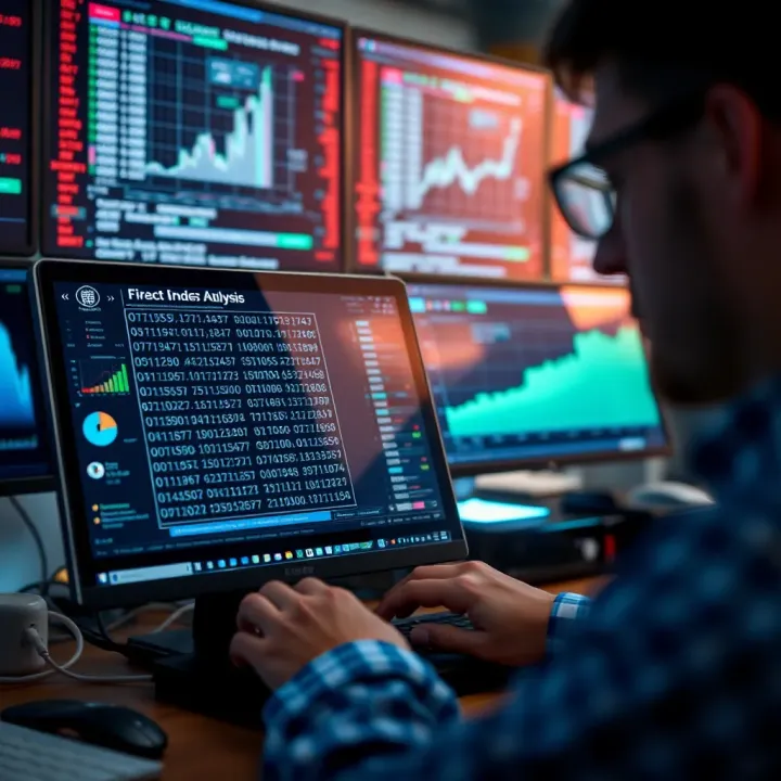 Binary Data Analysis Using Specialized Software Visualization of binary data being analyzed by a digital tool