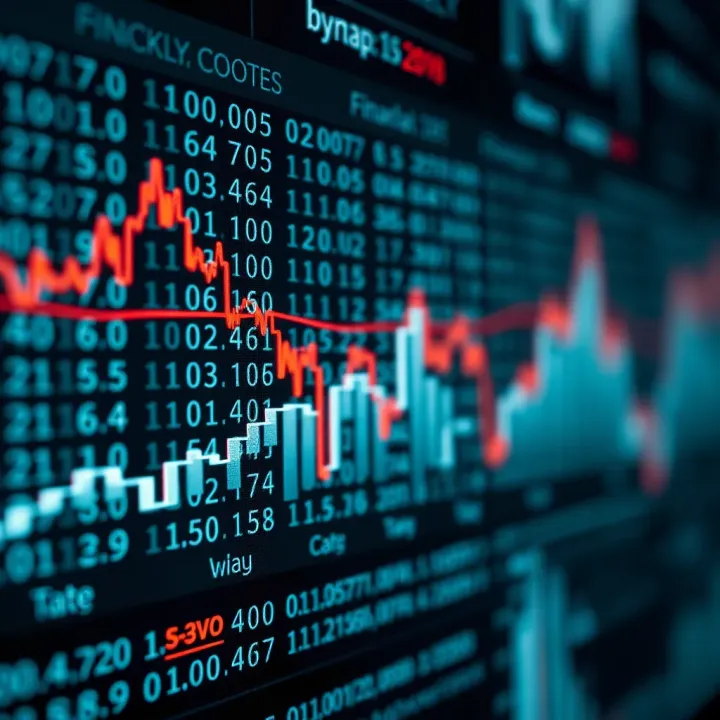 Graphical representation showing application of binary charts in financial data analysis