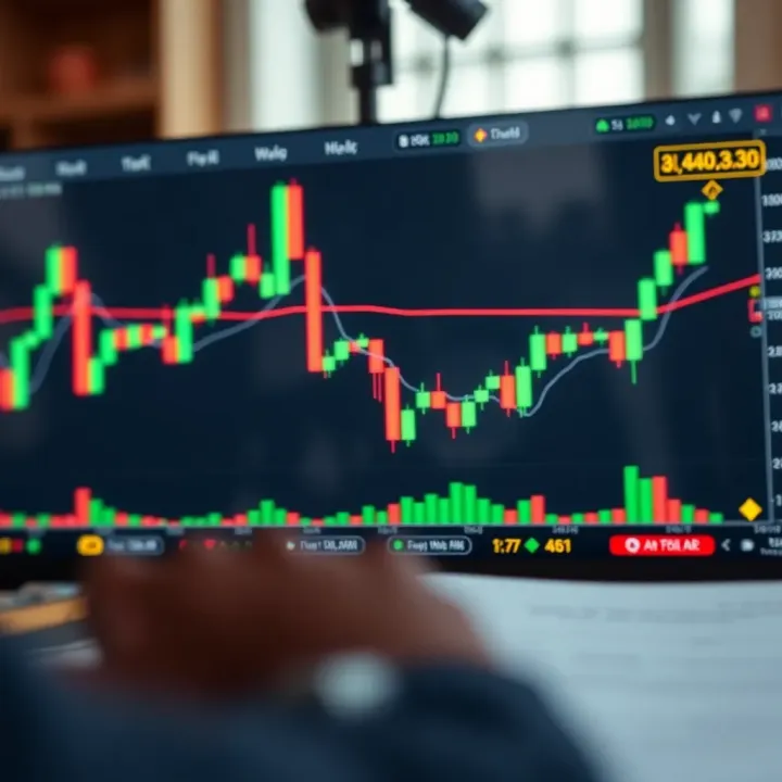 Interpreting Bullish Candlestick Signals in Kenyan Markets Technical analysis chart displaying candlestick formations with potential upward price signals in Kenyan market
