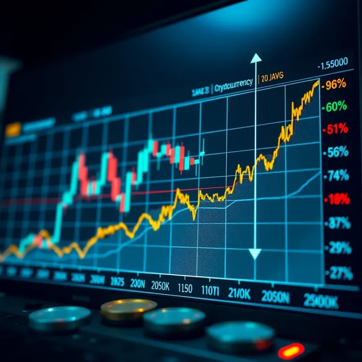Graph showing the rise and fluctuations of cryptocurrency trading volumes in Kenya's market