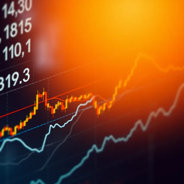 Continuation chart patterns depicted with trend lines indicating market direction