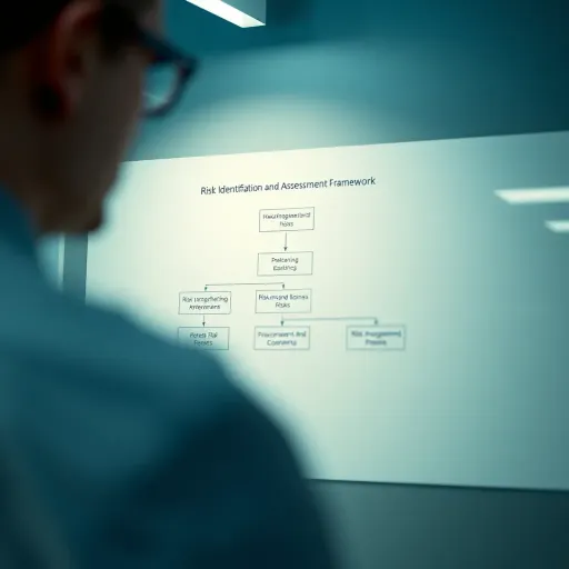 Flowchart illustrating identification and assessment of potential business risks