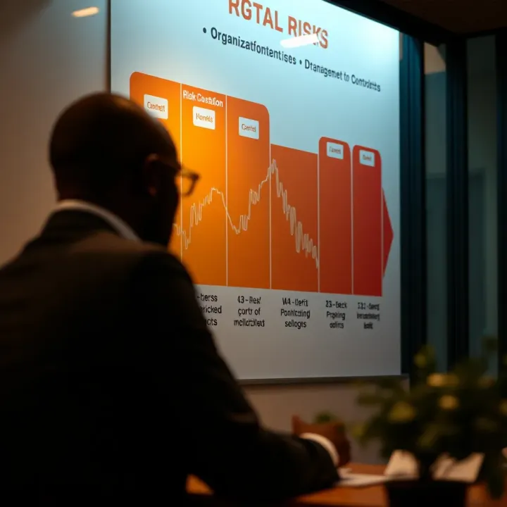Chart showing monitoring and control measures implemented to mitigate risks in organizational settings