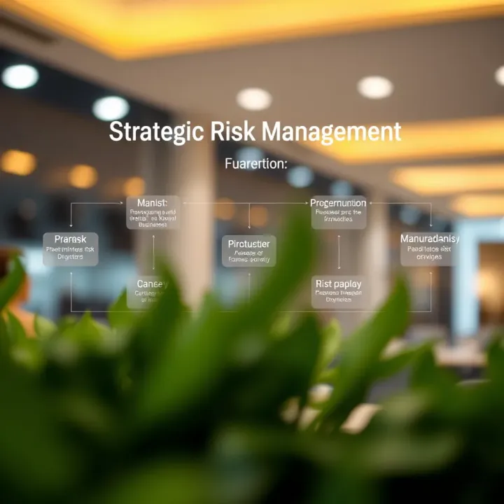 Diagram illustrating the framework of strategic risk management for business growth