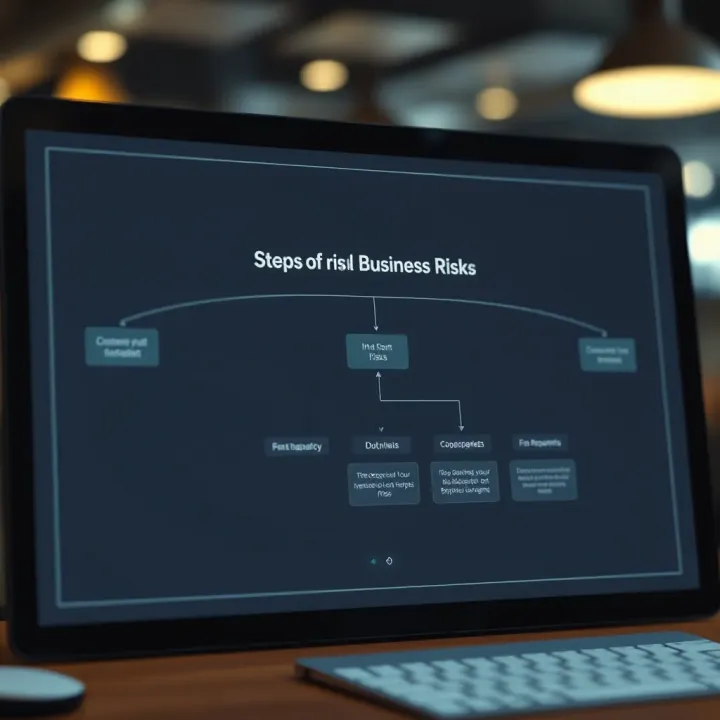 Flowchart illustrating the identification and assessment of potential business risks